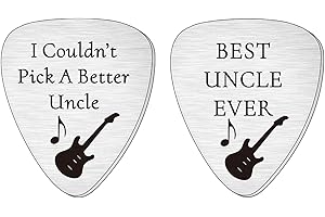 SMARGO I Couldn't Pick A Better Uncle Guitar Picks Plectrum For Fathers Day Birthday Christmas Presents Best Uncle Ever