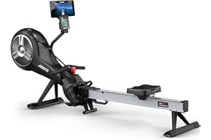‎JOROTO JOROTO Rudergerät für Zuhause mit Luft und Magnetischem Widerstand, Rudermaschine Bluetooth LCD-Anzeige Max Benutzergröße bis 210cm