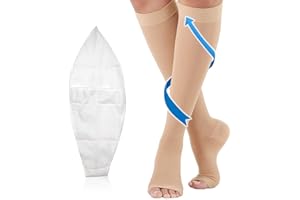 TP TOP BEAUTY Medizinische Kompressionsstrümpfe Damen & Herren 20-30 mmHg, professionelle Pflege für Knöchel, Stützstrümpfe mit Gradientenkompression für Krampfader, Durchblutungsförderung -Fleischfarbe S