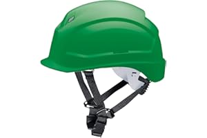 Casque de Protection uvex pheos S-KR | Casque de Sécurité avec Mentonnière | Casque de Travail Chantier avec Visière Courte et Encoches Latérales Euroslot pour Coquilles Anti-Bruit