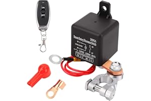 PRETTY KAURV Remote Battery Disconnect Switch 12V 200A Reusable Battery Cut Off Switch Anti-Theft Battery Kill Switch with 2 Keys Wireless Prevent Battery Drain for Car Boat RV Marine Van Remote Battery Disconnect