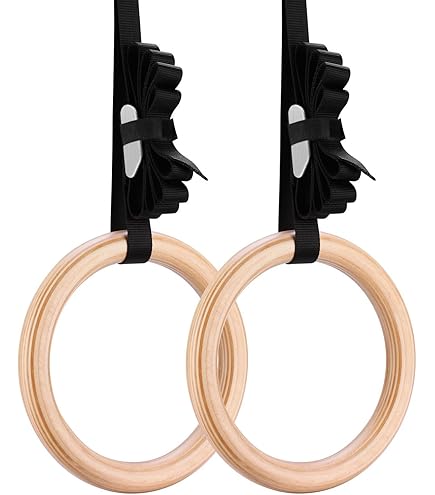 Anelli Da Ginnastica Con Cinghie Regolabili - Per Allenamento Casa/Esterno, Portatile E Resistente