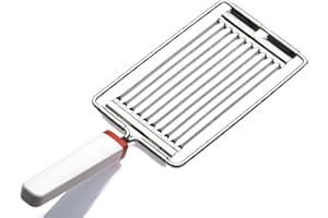 ZASEVES 2 BL Affettatrice Manuale, affetta Acciaio Inossidabile e Manico in plastica, Lavabile in lavastoviglia, Ottima per affettare Facilmente i pomodori, Multi-Color