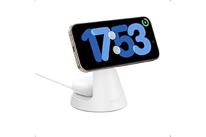 ‎ANKER Ładowarka Anker MagGo MagSafe kompatybilna z 2 w 1, certyfikat Qi2, podstawka do szybkiego ładowania 15 W, regulowana i stabilna, do iPhone'ów 16/15/14/13/12, AirPods Pro i innych (bez zasilacza)