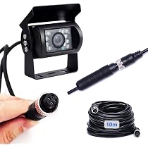 Telecamera HD per retromarcia impermeabile Connettore a 4 pin per Baceyong Telecamera per retromarcia per camion e autobus Visione notturna per auto IR 18 LED per retromarcia per camion