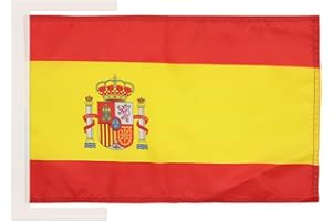 AZ FLAG Bandera de ESPAÑA 45x30cm - BANDERINA ESPAÑOLA 30 x 45 cm cordeles