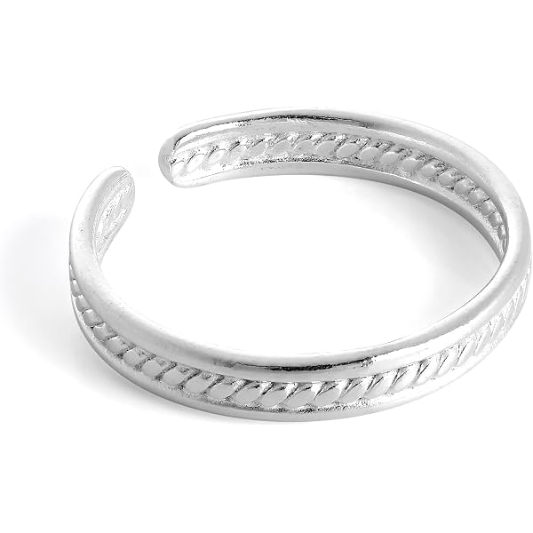 Bague D'orteil Réglable En Argent 925 - Design élégant - Boîte Cadeau Incluse