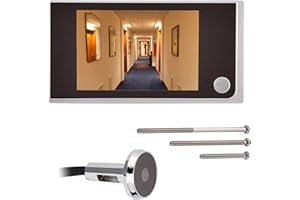Heayzoki Digitaler Tür-Viewer, -HD-Digital-Tür-Guckloch-Viewer mit 3,5-Zoll-LCD-Bildschirm, Digitale Video-Türklingel mit superweitem Blickwinkel bis zu 120 °, 720P