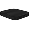 Portable Seat Cushion for Office Soft Memory Foam Seat Cushion Non Slip Bottom with Carry Handle,Washable Cover，Comfortable Coccyx Cushion for Home Office Chair Pad，Car Seat (Black)