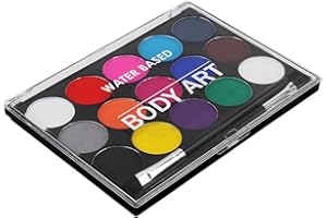 HZTYYIER 15 Couleurs Face Paint Safe et Non Toxique Visage et Corps Peinture Professionnelle à Base d'Huile pour Halloween Maquillage Parti Peinture Suppiles Painting Tools Painting Tools Painting Tools