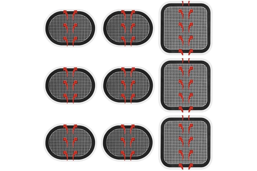 flintronic Replacement Gel Pads, Electrodes Pads, Updated Electrodes Body Pads Gel Adhesive, Self Adhesive Body Gel Belt Pad, Gel Pads for All Abs
