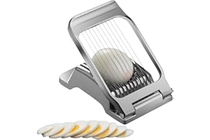 ZILZUFA Coupe-Oeuf en Acier Inoxydable Lavable au Lave-Vaisselle, Découpeur de Fraises/Pommes de Terre, Coupe Oeuf Séparateur Oeuf