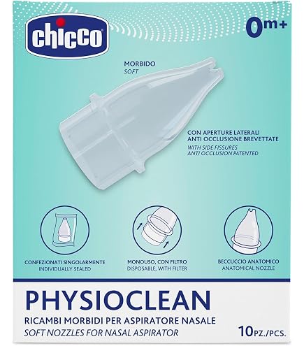 Gifrer 20 Embouts Jetables Pour Mouche-Bébé Électrique Physiologica - Hygiène Optimale Et Confort Bébé