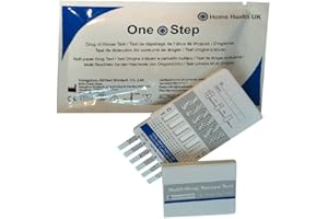 ONE STEP Test Drogas Formato Panel - Detecta 10 Drogas en Orina: Anfetaminas (Speed) Benzodiazepinas (Valium) Buprenorfina Cocaína (Crack) Ketamina Marihuana (Cannabis) Metadona Metanfetaminas Morfina Opiáceos
