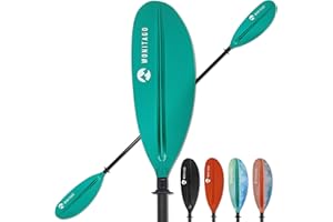 WONITAGO Kayak Paddles with Fiberglass Shaft and Reinforced PP Blade, Floating Adjustable Kayaking Oars, 3 Piece, 220-240 cm/86-94 Inches, 240-260 cm/94-102 Inches