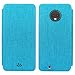 Produktbild Moto G6 Plua Hülle, Slimicoo Motorola G6 Plus Premium Leder Tasche Flip klappbares Handyhülle Case Standfunktion Kartenfach Magnetverschluß Card Holder kristallklarer TPU view Sichtfenster Sleep wake up Wallet Schutzhülle für Moto G6 Plus (Moto G6 Plus, Blue)