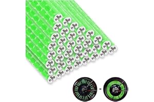 HIOQFR 72pcs Reflectores para Radios de Bicicleta Reflectante Bicicleta Rueda Spoke Reflector de Rueda de Ciclo Tubos Reflectores Fundas de Radios Clip Reflectante de Ciclismo Reflectante Radio Bici