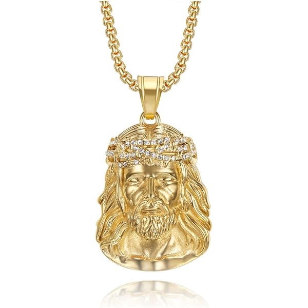 Collana Bobijoo Jewelry Con Pendente Ramo D'acacia – Acciaio Placcato Oro, Catena Amore Di Dio, Regalo In Pouch
