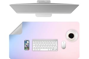 YIMOMOYI Sottomano Scrivania in Pelle PU, Tappetino Scrivania Antiscivolo, Tappeto Scrivania Grande 80 x 40cm, Multifunzionale Tappetino Mouse XXL, Blocco da Scrivania Impermeabile per Ufficio e Casa