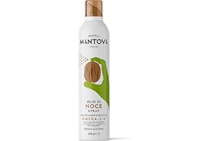 Olio di Noce Spray 200ml - Olio Spray nutraceutico – Salute & Benessere - Sprayleggero – 100% Naturale,100% Leggero, 100% Facile - Con lo spray risparmi fino al 90% di prodotto