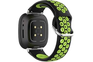 KINOEHOO Correas para relojes Compatible con Fitbit Versa 3/Sense Pulseras de repuesto.Correas para relojesde siliCompatible cona.