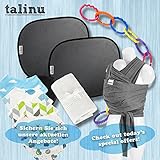 TALINU Erstlingsdecke mit Geschenkschleife aus 100 % Baumwolle | mit 2 Jahren Zufriedenheitsgarantie | Babydecke, Kuscheldecke, Strickdecke - 7