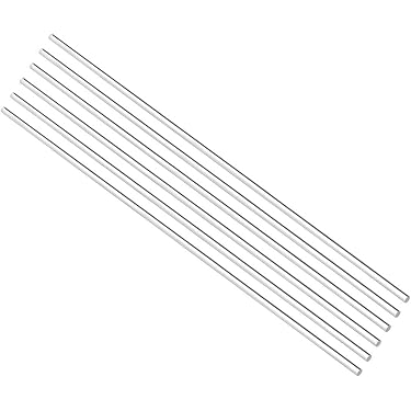 2 Pièces Tiges Carrées Acrylique Transparent 8mm X 300mm - Bâtons Plastique DIY QUARKZMAN