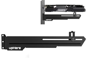upHere GPU Brace Support Video Card Black Graphics Card Sag Holder/Holster Bracket,Single or Dual Slot Cards, GS05BK