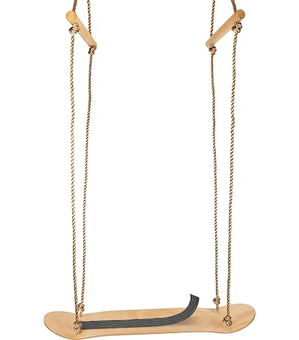 Schildkröt Columpio De Skate 2 En 1 – Patín De Pie O Asiento Colgante, Superficie Antideslizante Para Equilibrio Y Coordinación, Madera Resistente