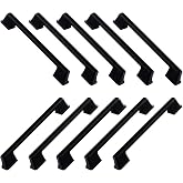 10 Adet Cemre Kulp 160 mm Siyah Metal Mutfak Mobilya &Ccedil;ekmece Mutfak Dolap Dolabı Kapak Kulbu 16 cm