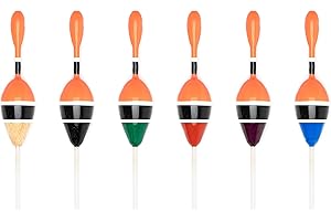 TwinCatch - Lot de 6 flotteurs de pêche 5 g pour brochet, perche, sandre, truite et poissons blancs