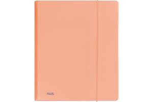 Favorit 400116600 Cartella 3 Lembi con Elastico P@STEL Formato Interno 24X33 cm Dorso 0-1, Pesca pastello