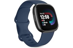 Demark Strap for Fitbit Versa 4/ Versa 3 Straps for Women Men/Fitbit Sense/Sense 2 Strap, Soft Sport Watch Strap Replacement Wristbands for Fitbit Versa 4/Versa 3/Fitbit Sense/Sense 2