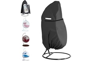 EKOCEV 2pcs Cubierta de Silla Colgante para Patio, Funda para Silla Colgante con Cremallera para Antipolvo, Anti-UV, Impermeable Funda para Silla Colgante, Funda para Silla Colgante Exterior 190*115cm
