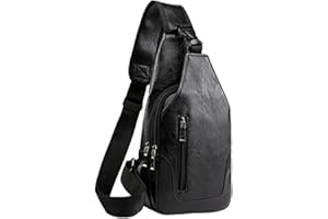 ZEZKT Sacoche Homme Bandouliere Grande Capacité Sac de Poitrine Homme et Femme Léger Étanche Sling Petit Sac à Dos pour Hommes Femmes pour Randonnée Voyager en Plein Air