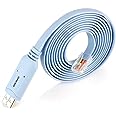 OIKWAN USB Console Cable, USB to RJ45 Console Cable for Cisco Routers/AP Router/Switch/Windows 7, 8 (1.8m, Blue)