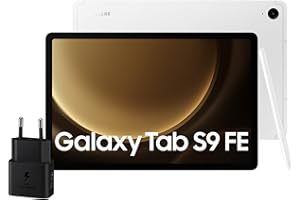 Samsung Galaxy Tab S9 FE, Caricatore incluso, Display 10.9" TFT LCD PLS, Wi-Fi, RAM 6GB, 128GB, 8.000 mAh, Exynos 1380, Android 13, IP68, Silver, [Versione italiana] 2023
