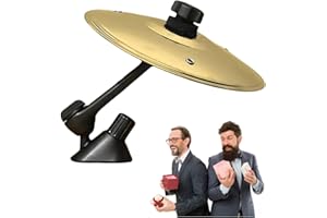 Ryfpdml Car Crash Cymbal, Car Cymbal Air Vent, 360° Rotating Easy Installation Make Your Driving More Fun Cymbal Air Vent With Musical Crash Cymbal Music Lovers, Travel Gift for All (Gold)