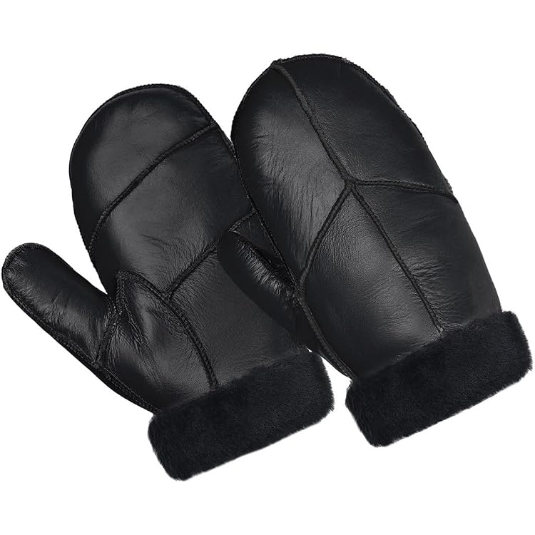 Gants Homme Hiver Harssidanzar - Cuir De Chèvre Doublé Laine, écran Tactile, Résistant Froid Et Imperméable - Pour Ski, Rando, Camping