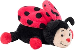 SCHAFFER KNUDDEL MICH! Schäfer- Peluche de Mariquita Bolle, Color Rojo/Negro, 11 cm (Rudolf Collection Schaffer_4340)