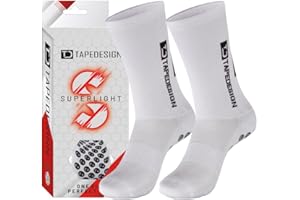 Tapedesign - "Superlight - 1 Paar Rutschfeste, ultraleichte Fußballsocken mit gummierten Noppen (Unisex) - Sport-Socken mit Grip für Damen & Herren - Anti-Rutsch Fussball-Socken atmungsaktiv
