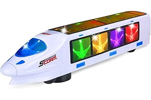 FGZU Train Toys, Beautiful 3D Lightning Electric Train, Creative Gifts for 3-8 Year Old Boys Girls Gifts