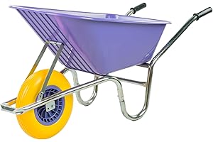 KCT 110L Purple Garden Builders Heavy Duty Wheelbarrow with Reinforced Tyre