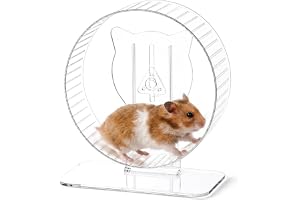 Hamsterhjul 23,6 cm, balanscykel hamster tyst, akrylhamster leksak