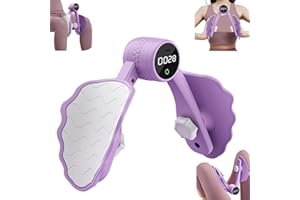 HUYIWEI Oberschenkeltrainer Beckenbodentrainer für Frauen, Stärkeeinstellung mit Drei Gängen und Intelligenter Datenchip, Po Trainer Beintrainer für Zuhause Beine Trainingsgerät für Zuhause Damen Frau