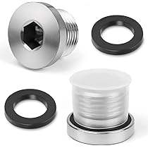 Blindstopfen 1/2 Zoll Set - 2 Stück Mit Dichtungen Für Rohre