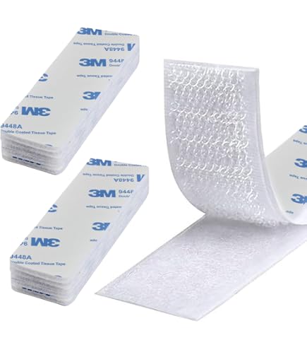 Ruban Velcro Double Face Extra Fort - 30 Mm X 5 M, Noir - Adhésif Puissant Intérieur/extérieur, Réutilisable, Sans Traces - 12