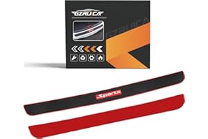 GZRUICA Rear Bumper Protector Strip Clear Back Bumper Protector Guard Rubber Scratch-Resistant Trunk Sill Plate Scuff Plate Car Accessory for SUV/Cars Universal Sports with Full Tape Pack-1