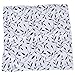 SODIAL(R) 2 x Willow Leaf Pillow Case Cover 45 x 45cm---Black and White