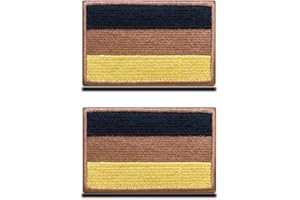 ZCKETO Taktisch Wüstenasche Deutschland Flagge Patch Deutschland Stoff-Patch mit Klettverschluss für Kleidung Taschen Rucksack Uniform Weste Hundegeschirr Militär Taktisch Draussen Jersey Kollektor
